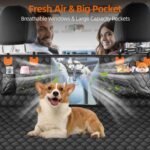 Back Seat Extender for Dogs- Holds 400LBS, Dog Car Seat Cover for Backseat Hard Bottom 100% Waterproof Non-Slip Scratch Resistant Dog Hammock for Car SUVs Truck, Universal Size -Premium Black - Image 5