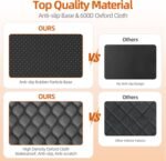 Back Seat Extender for Dogs- Holds 400LBS, Dog Car Seat Cover for Backseat Hard Bottom 100% Waterproof Non-Slip Scratch Resistant Dog Hammock for Car SUVs Truck, Universal Size -Premium Black - Image 6