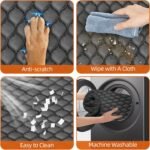 Back Seat Extender for Dogs- Holds 400LBS, Dog Car Seat Cover for Backseat Hard Bottom 100% Waterproof Non-Slip Scratch Resistant Dog Hammock for Car SUVs Truck, Universal Size -Premium Black - Image 7