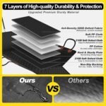 Dog Car Seat Cover for Back Seat-Large Space,100% Waterproof Back Seat Extender for Dog with Hard Bottom,Scratchproof Nonslip,Dog Hammock with Mesh Window and Storage for SUV/Cars/Truck… - Image 5