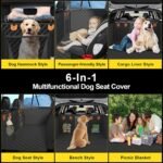 Dog Car Seat Cover for Back Seat-Large Space,100% Waterproof Back Seat Extender for Dog with Hard Bottom,Scratchproof Nonslip,Dog Hammock with Mesh Window and Storage for SUV/Cars/Truck… - Image 7