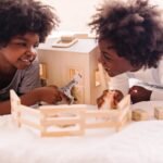 Melissa & Doug Fold and Go Wooden Horse Stable Dollhouse With Handle and Toy Horses (11 pcs) - Portable Horse Barn Play Set, Toy Horse Figures For Kids 3+ - Image 9