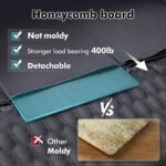 Back Seat Extender for Dogs-Supports 400lb,Waterproof Dog Car Seat Cover Hard Bottom-Detachable,600D Heavy Duty Scratch Proof Nonslip Soft,Dog Hammock for Car,SUVs - Image 4