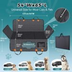 Back Seat Extender for Dogs-Supports 400lb,Waterproof Dog Car Seat Cover Hard Bottom-Detachable,600D Heavy Duty Scratch Proof Nonslip Soft,Dog Hammock for Car,SUVs - Image 6