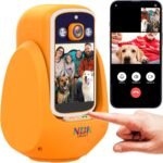 2 Way Camera Audio/Video,2.8''Screen Pan/Tilt WiFi AI Motion Detection for Baby/Pet/Puppy/Cat/Dog,Facetime Nanny Cam Voice with Phone APP Video Calling Devices for Elderly Indoor,Orange - Image 2
