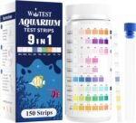 9-Way Aquarium Test Strips - 150 Aquarium Water Test Kit Fish Tank Test Kit Quick & Accurate Testing Iron Copper Nitrate Nitrite Chlorine Total Hardness Total Alkalinity Carbonate pH - Image 2