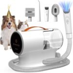AIRROBO Dog Grooming Vacuum, Dog Grooming Kit,12000Pa Strong Pet Grooming Vacuum for Dogs, 2L Large Capacity Dog Vacuum for Shedding Grooming Hair, Dog Hair Vacuum, 5 Pet Grooming Tools, Quiet,PG100 - Image 2