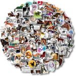 AOWDIAO 100 Pieces Horse Stickers, Horse Riding Stickers Pack for Water Bottle, Laptop, Car, Luggage, Horse Gifts for Girls Women Kids - Image 2