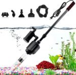 AQQA Electric Aquarium Gravel Cleaner, 6 in 1 Automatic Fish Tank Cleaning Tools Gravel Vacuum for Aquarium, Suitable for Change Water Wash Sand Water Filter and Water Circulation (320GPH, 20W) - Image 2