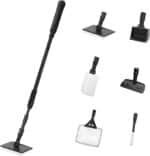 AQUANEAT Fish Tank Cleaning Tools, 6 in 1 Aquarium Cleaning Tools, Including Algae Scraper, Sponge Pad, Fish Net, Gravel Rake and Cleaning Brush - Image 2