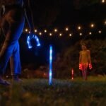 After Dark Illuminated Horseshoes - Complete with 2 Weighted Blue LED Horseshoes, 2 Weighted Red LED Horseshoes and 2 LED Stakes. Perfect for Play Both Day or Night. - Image 2