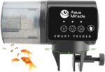 AquaMiracle Automatic Fish Feeder for Aquarium, Fish Feeder Automatic Dispenser with Timer Fish Food Timer Fish Food Vacation Feeder Auto Fish Feeder, for Granules Pallets Strips, Volume Adjustable - Image 2