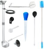 Aquarium Fish and Shrimp Feeding Dish Set, Fish Shrimp Feeder Tube Kit, Perfect for Easy and Feeding of Your Aquatic Pets, with Fish Feeding Ring and Cleaning Brush - Image 2