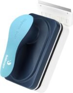 Aquarium Magnetic Glass Cleaner, Fish Tank Algae Magnet Cleaning Tool with Algae Scraper for Glass Aquariums Tank, Floating Scrubber Brush, 2 Detachable Scrapers, Small - Image 2