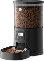 Automatic Cat Feeder: 4L Timed Auto Cat Feeder- Dry Cat Food Dispenser Programmable Control 1-6 Meals for Cats and Small Medium Dogs| Dual Power Supply with Desiccant Bag| Detachable Washable - Image 2