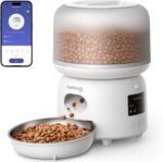 Automatic Pet Feeder, FEELNEEDY 3L WiFi Food Dispenser for Cats and Dogs with 304 Stainless Steel Feeding Bowl, Up to 36 Portions 10 Meals Per Day, App Control/2.4G WiFi Spport - Image 2