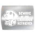 BEWARE OF LABRADOR RETRIEVER - PICK COLOR & SIZE - Lab Dog Breed Vinyl Decal Sticker A - Image 2