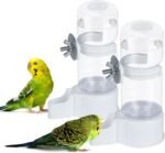 BWOGUE 2PCS Automatic Bird Water Dispenser, 4.73 Fl Oz Parakeet Water Dispenser for Cage No Mess Suspended Bird Water Feeder for Cockatiel Budgie Conure Lovebirds - Image 2