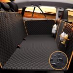 Back Seat Extender for Dogs Hard Bottom Holds 420LBS,Waterproof Dog Hammock for Car Dog Car Bed,Dog Car Seat Cover for Back Seat with Mesh Window and Storage Pocket for Car, SUV,Truck - Image 2