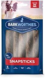 Barkworthies Small Snap Sticks Dog Treats, 0.219 lb., Count of 5 - Image 2
