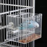 Bird Feeder Seed Catcher Tray Hanging Cup Food Dish for Cage for Small Birds Lovebirds Cockatiels Canaries Sun Conures, Second Generation Bird Feeder - Image 2