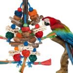 Bird Toys,Parrot Toys Exciting Chewing Fun for Parakeets,Cockatiels,Conures,Lovebirds,African Gray Cockatoos Amazon And Other Small Medium-Sized Parrot Natural Corn Cob Sturdy Nut (old bark) - Image 2