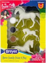 Breyer Horses Stablemates Horse Family Paint Set | 3 Horse Set | 1:32 Scale | Horse Toy | Model #4239, White - Image 2