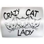 CRAZY CAT LADY (FACES) - PICK COLOR & SIZE - Cat Feline Breed Pet Love Kitty Vinyl Decal Sticker B - Image 2