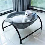 Cat Bed Dog/Pet Hammock Bed Free-Standing Cat Sleeping Cat Supplies Pet Supplies Whole Wash Stable & Breathable Easy Assembly Indoors Outdoors, 16.9 in x 16.9 in x 9.5 in - Image 2