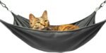 Cat Hammock,Cat Hammock for Cage,Washable Soft Outdoor Cat Mat,Waterproof Cooling Kittens Pad,Pet Hammock Hanging for Cats (Large, Black) - Image 2