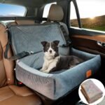 Dog Car Seat for Large Dogs Car Seat 2 Small Dogs,Dog Car Back Seats Travel Bed Dog Seat,Comfortable and Safe;Multipurpose Design-can be Converted into a Dog Bed or Dog Sofa Cushion;Dog Blanket - Image 2