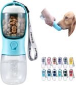 Dog Water Bottle with Food Container, Travel Puppy Water Bowl, Portable Pet Dispenser, Dog Stuff Accessories Items, Puppy Essentials Necessities for Yorkie Cat Walking and Hiking Dog Gift - Image 2