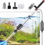 Electric Fish Tank Vacuum Gravel Cleaner: 36W Aquarium Vacuum Cleaner with Strong Suction for Water Change Wash Sand Water Shower and Water Circulation, Timed Off - Image 2