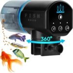 FISHNOSH Automatic Fish Feeder for Aquarium - New Generation 2024, Auto Food Dispenser with Timer for Small Tank, Big Aquariums & Pond, Model-ML (Black, Blue) - Image 2