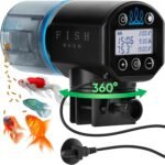 FISHNOSH Automatic Fish Feeder for Aquarium with Digital Aquarium Thermometer - New Generation 2024, Auto Food Dispenser with Timer for Small Tank & Big Aquariums - Image 2