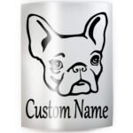 FRENCH BULLDOG Dog - ADD YOUR CUSTOM WORDS, COLOR & SIZE - Frenchie Dog Pet Vinyl Decal Sticker B - Image 2