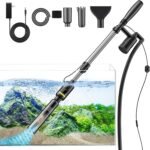 Fish Tank Cleaner - Aquarium Gravel Cleaner, 530GPH/32W Electric Fish Tank Cleaning Tools, Adjustable Water Flow Aquarium Cleaner Kit, Turtle Betta Fish Tank Cleaner for Wash Sand, Water Changing - Image 2