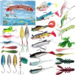 Fishing Advent Calendar 2024, 24 Days of Surprise with 27Pcs Fishing Lures Set for Fisherman Adult Men Teen Boys Dad Christmas Countdown - Image 2
