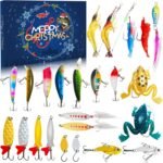 Fishing Advent Calendar 2024 Christmas Countdown, 24 Days Fishing Lure with Minnow Popper Crank VIB, Xmas Surprise Fish Bait Gifts for Adult Men Teen Boys Husband Fishing Lover - Image 2