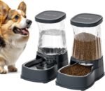 Gardner Pet Automatic Dog Water Dispenser Gravity Stainless Steel Waterer & Food Feeder Set, 100% BPA Free Large Capacity Feeding Bowls for Medium & Large-Sized Dogs Cats Other Pets -(1 Gallon x2) - Image 2