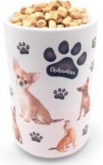Greenline Goods Premium Dog Treat Ceramic Canister Set – Chihuahua Airtight Canister for Fresh Treats, Ceramic Jar & Containers with Lids, Farmhouse Canisters, Ideal Kitchen Canisters for Countertop - Image 2