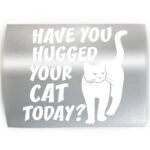 HAVE YOU HUGGED YOUR CAT TODAY? - PICK COLOR & SIZE - Feline Kitty Cat Pet Vinyl Decal Sticker A - Image 2