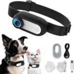 HD 1080P Dog Tracker Collar,No WiFi Needed Cat Collars Camera Sport/Action Camera with Video Records,Mini Body Cam Indoor/Outdoor Wireless Collar Pet Supplies/Stuff Designed for Dogs Birthday Gift - Image 2