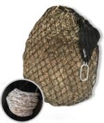 Hay Chix Hay Net for Horses | Slow Feed Hay Bag Feeder | Marine-Grade UV Treated Nylon | Holds 4-6 Flakes | Half Bale Net (1 3/4" Holes) - Image 2