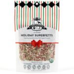 Holiday SuperFetti Dog Sprinkles 3oz - Red & Green, Organic Food Topper Made from Coconut, Treat - Image 2