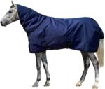 Horse Blankets for Winter Waterproof 1200D Heavy Weight (400g Fill) Horse Turnout Blanket with Neck Cover Leg Straps (US 72in / EU 135cm) - Image 2