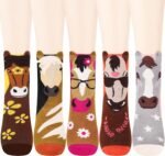 Jeasona Women's Cat Socks Cat Gifts Cute Animal Socks Dog Owl Gifts for Women - Image 2