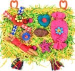 KATUMO Bird Toys, Parakeet Toys Large-Sized Grass Mat with Various Colorful Parrot Foraging Shredder Hanging Toys Conure Climb Hammock Toys for Birds - Image 2