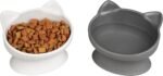 Kitty City Raised Cat Ear Bowls, Small Bowls 2pk (Modern) - Image 2