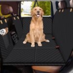 Lekereise Dog Car Seat Cover for Back Seat,Hard Bottom Dog Hammock for Car,Camping Air Mattress, Hammock Travel Bed for Car SUV Truck (Black) - Image 2